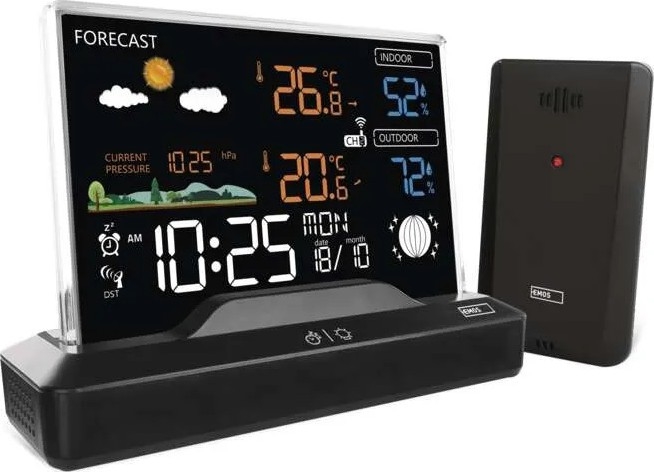 Estação meteorológica sem fios 5V/2xAAA + 2xAAA