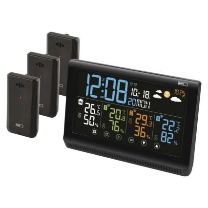 Estação meteorológica sem fios 5V/3xAAA + 2xAAA