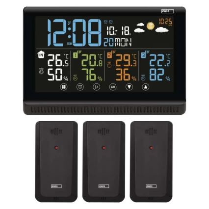 Estação meteorológica sem fios 5V/3xAAA + 2xAAA