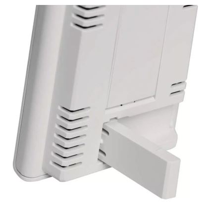 Estação meteorológica sem fios com alarme 2xAAA + 2xAA branco