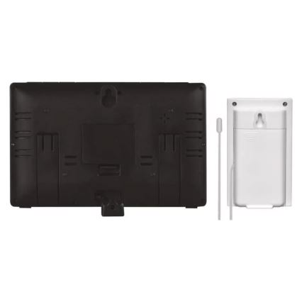 Estação meteorológica sem fios com alarme 5V/3xAAA + 2xAAA preto