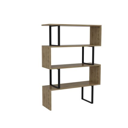 Estante ADRIANA 124x91,5 cm bege/preto