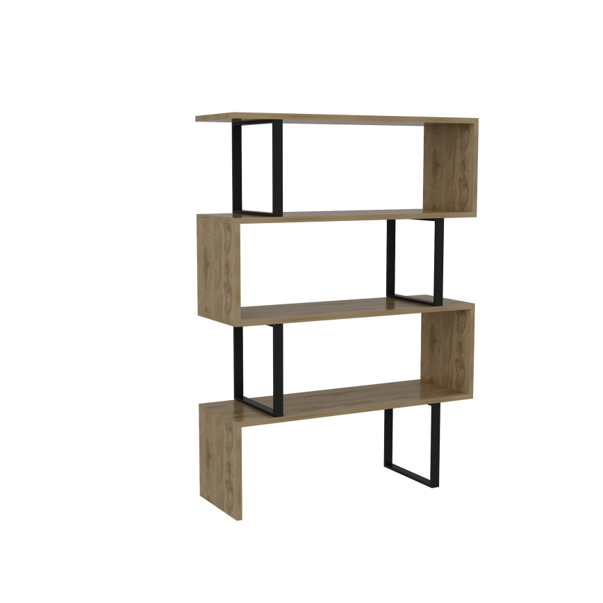 Estante ADRIANA 124x91,5 cm bege/preto