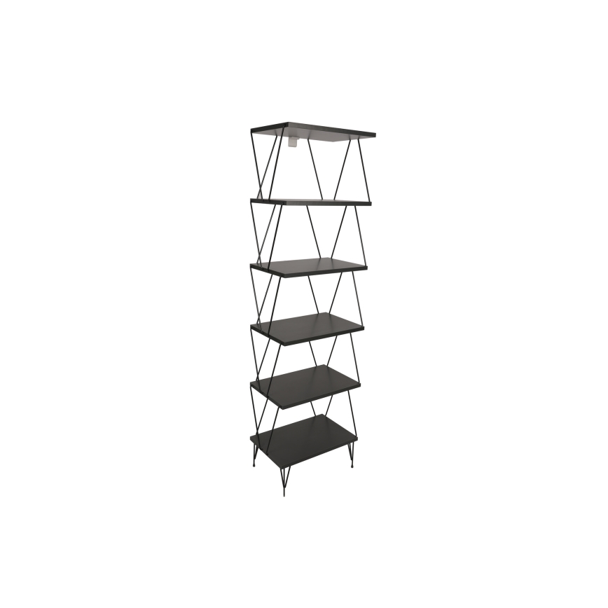 Estante BALABAN 165x48 cm antracite/preto