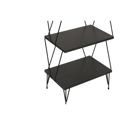 Estante BALABAN 165x48 cm antracite/preto