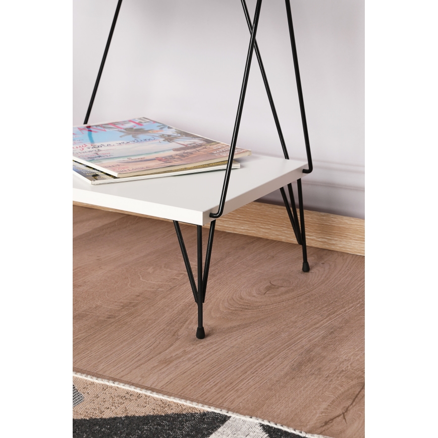 Estante BALABAN 165x48 cm branco/preto