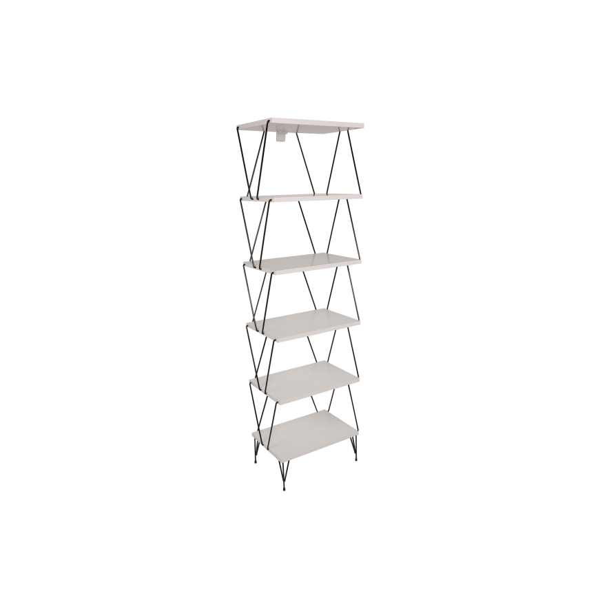 Estante BALABAN 165x48 cm branco/preto