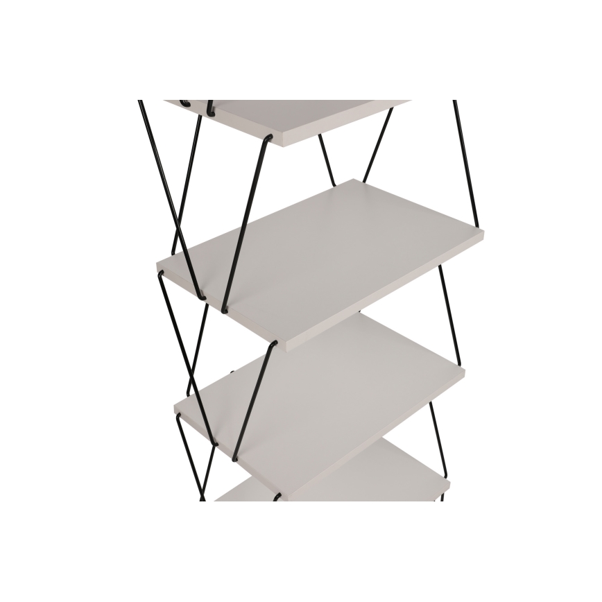 Estante BALABAN 165x48 cm branco/preto
