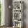 Estante BLOK 165x60 cm branca/castanha