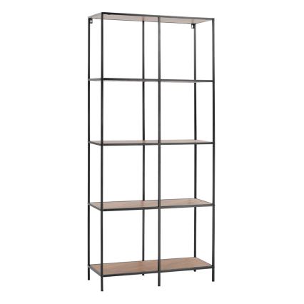 Estante CARLO 170x78 cm preto/castanho