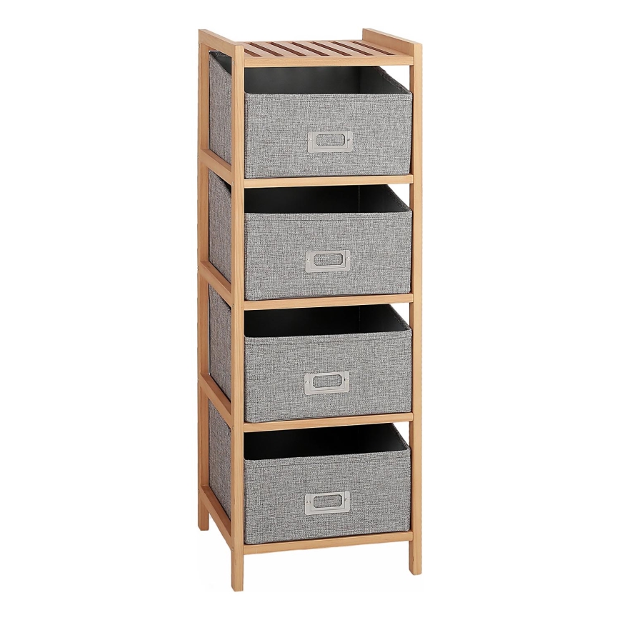 Estante com caixas REG 83x28 cm bege