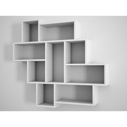 Estante de parede PAROLA 103,5x115,5 cm branco