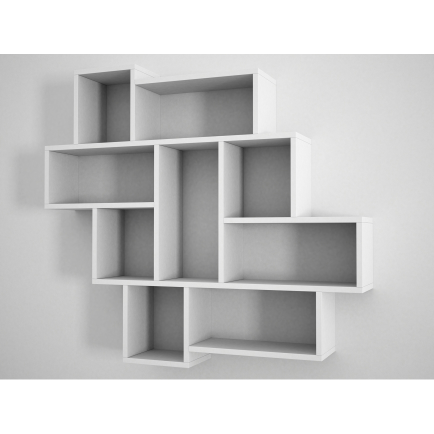 Estante de parede PAROLA 103,5x115,5 cm branco