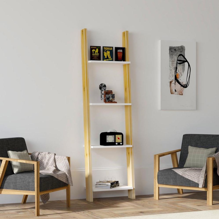 Estante FAYKO 170x49 cm bege/branco