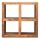 Estante GANI 90x90 cm madeira maciça/rosewood