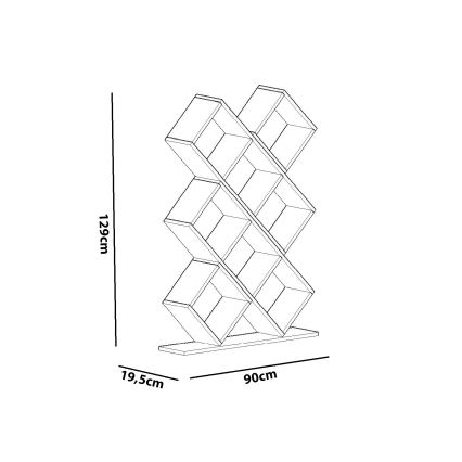 Estante KUMSAL 129x90 cm branco