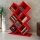 Estante KUMSAL 129x90 cm vermelho
