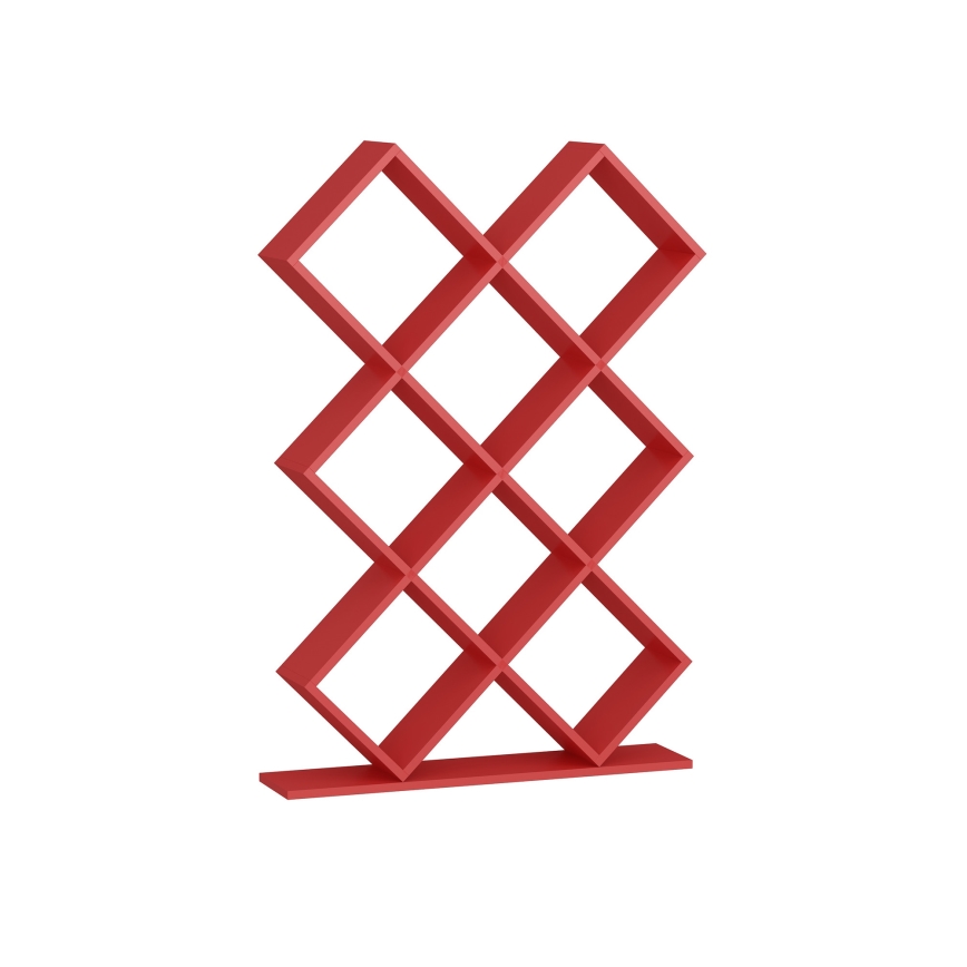 Estante KUMSAL 129x90 cm vermelho