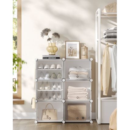 Estante modular com compartimentos BOXIFY branca