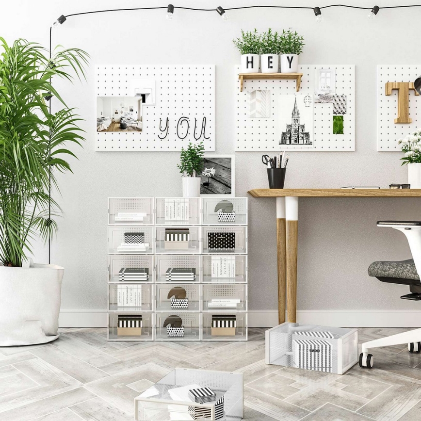 Estante modular com compartimentos BOXIFY branca