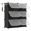 Estante modular com compartimentos BOXIFY, preta