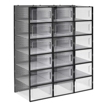 Estante modular com compartimentos BOXIFY preta
