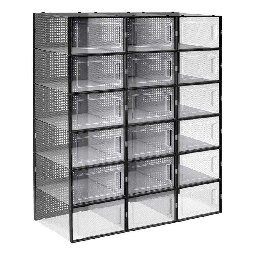 Estante modular com compartimentos BOXIFY preta