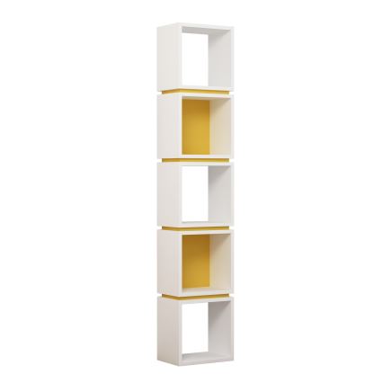 Estante MULTI 167x32 cm branco/amarelo