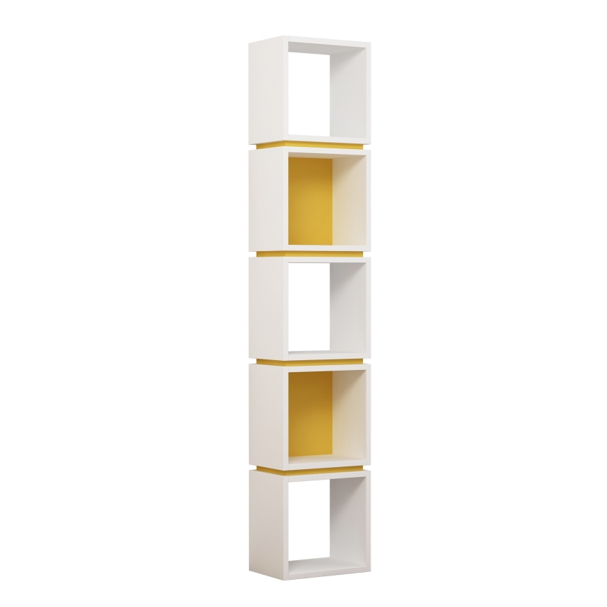 Estante MULTI 167x32 cm branco/amarelo