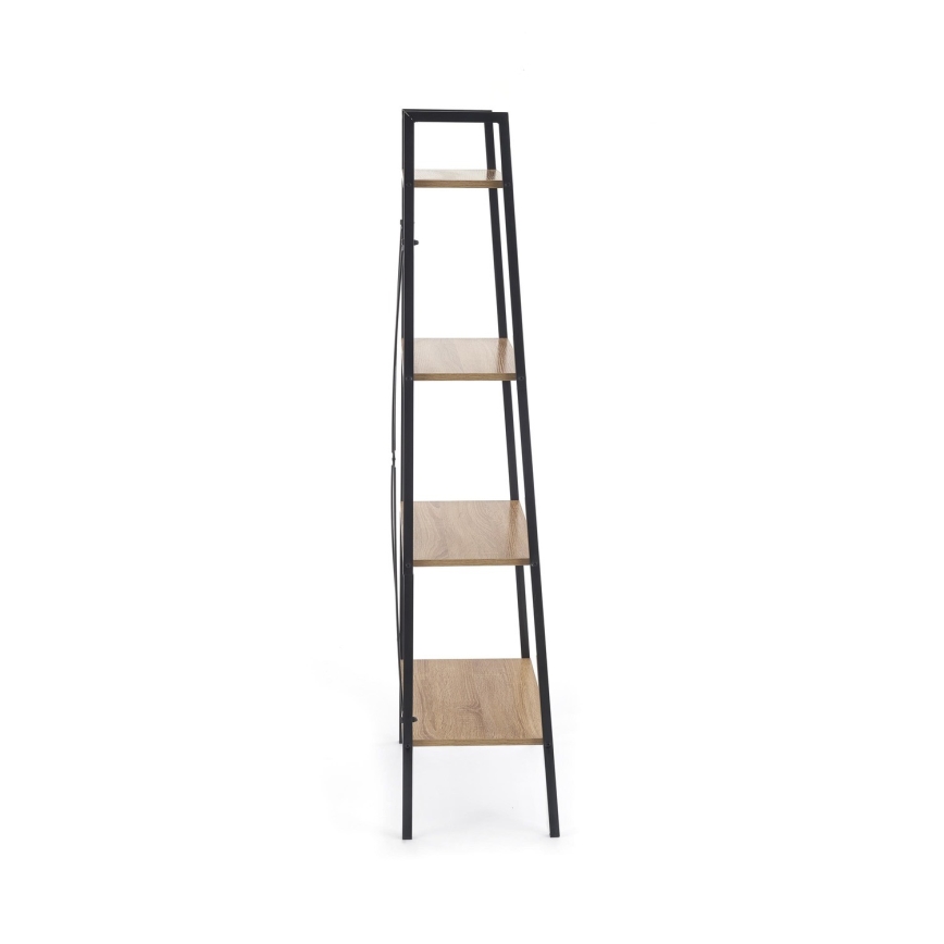 Estante NARVIK 148x60 cm preto/carvalho sonoma