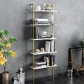 Estante PAULA 174x60 cm branco/dourado