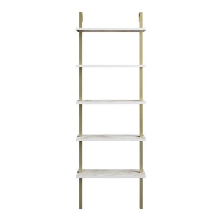 Estante PIANTE 174x60 cm ouro/branco