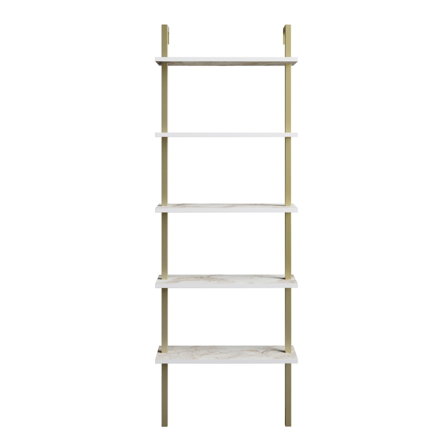 Estante PIANTE 174x60 cm ouro/branco
