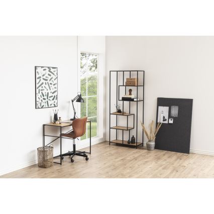 Estante SARON carvalho/preto