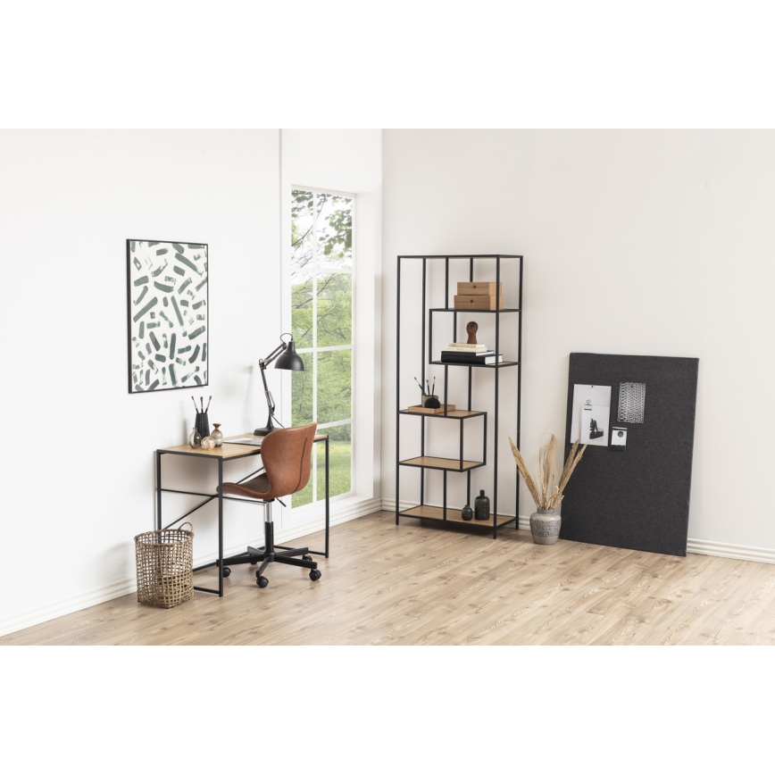 Estante SARON carvalho/preto