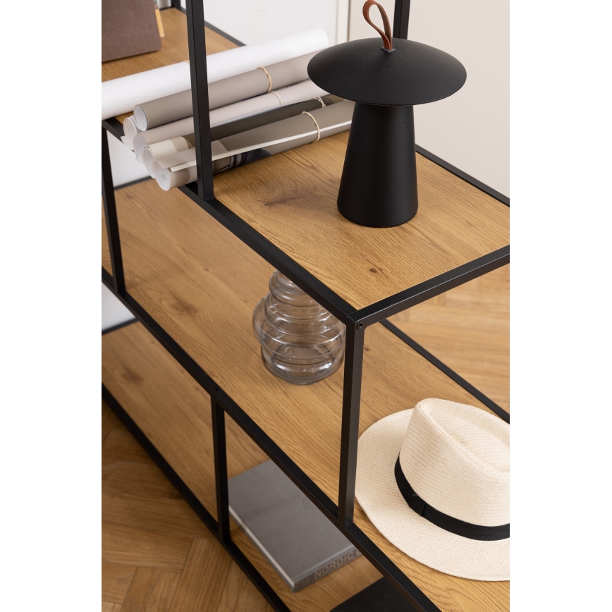 Estante SARON carvalho/preto