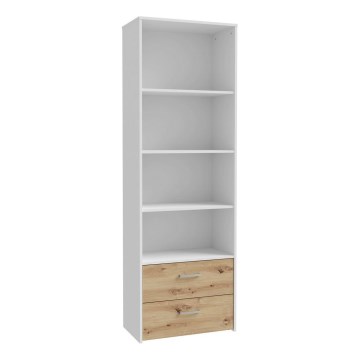 Estante URO carvalho artisan/branco