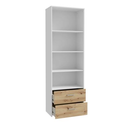 Estante URO carvalho artisan/branco