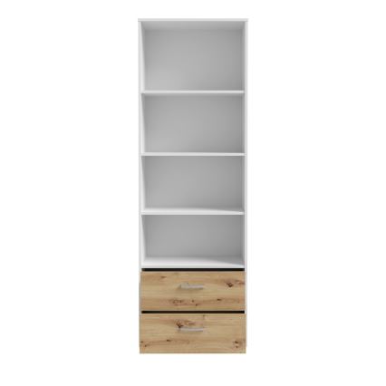 Estante URO carvalho artisan/branco