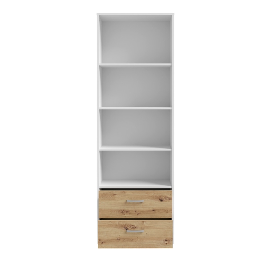 Estante URO carvalho artisan/branco