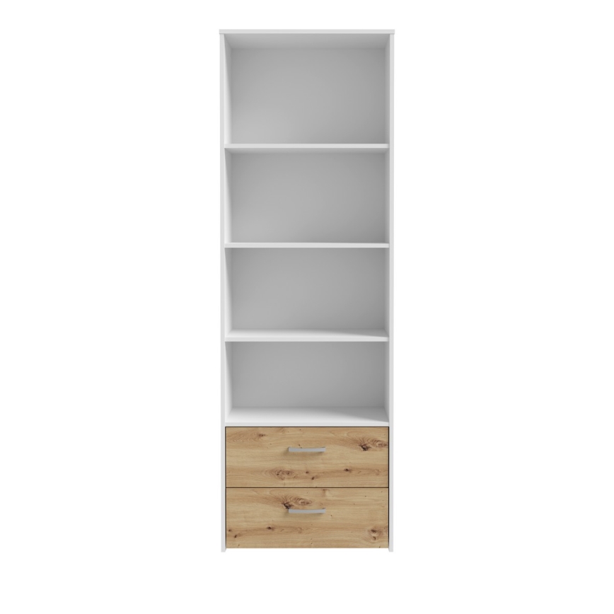 Estante URO carvalho artisan/branco
