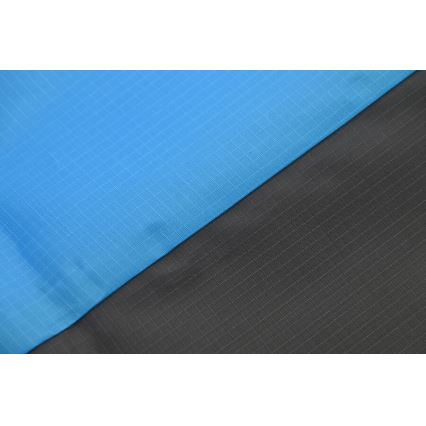 Esteira de praia 200x200 cm azul/cinzenta