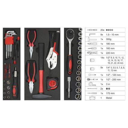 Estojo com ferramentas 63 pcs