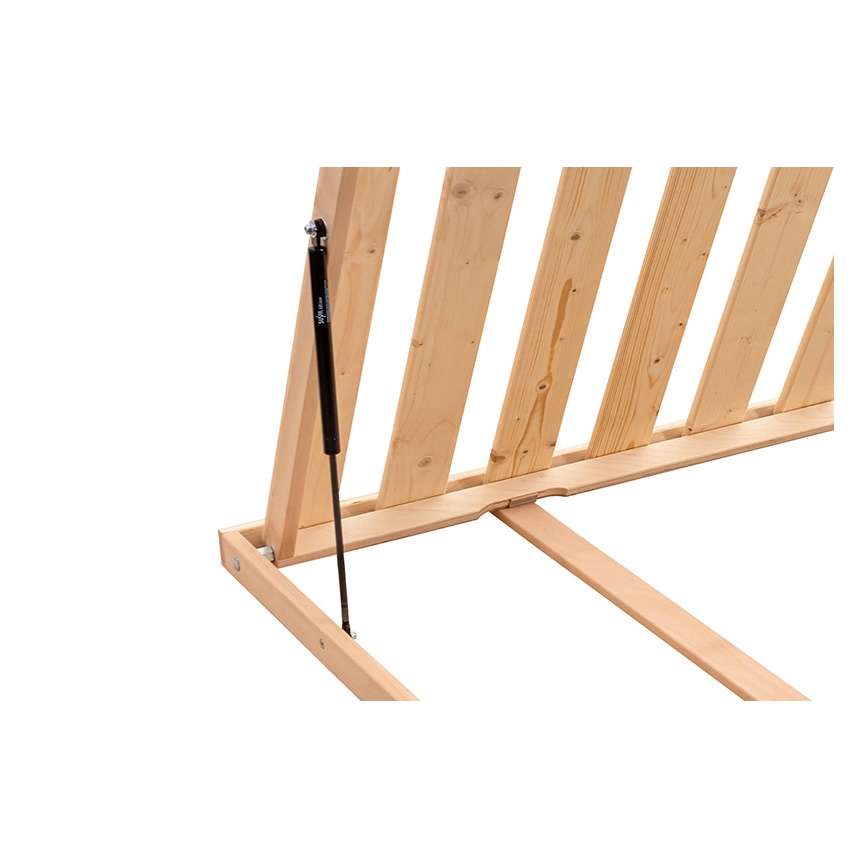 Estrado fixo de ripas com inclinação lateral OSLO 200x90 cm