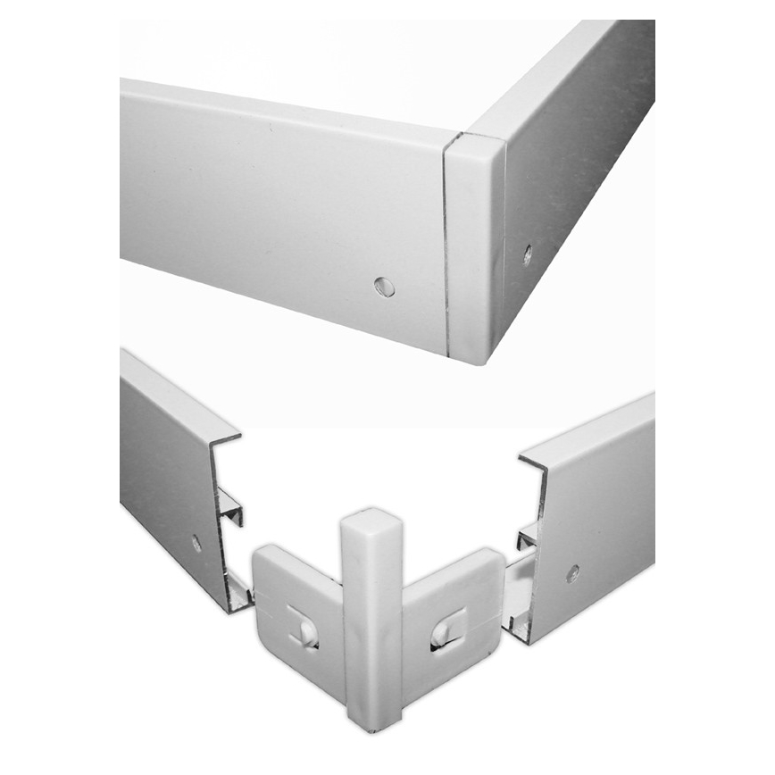 Estrutura metálica para instalação de painéis LED CHRIS 1200x300 mm