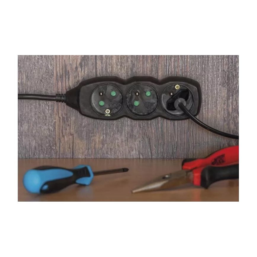Extensão 3Z 3m preto