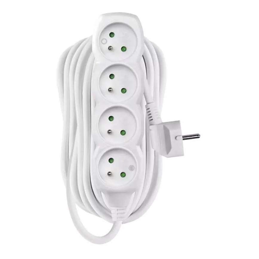 Extensão 4Z 10m branco