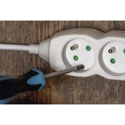 Extensão 5Z 10m branco