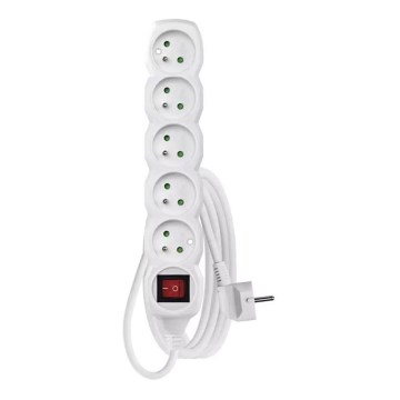 Extensão com interruptor 5Z 3m branca