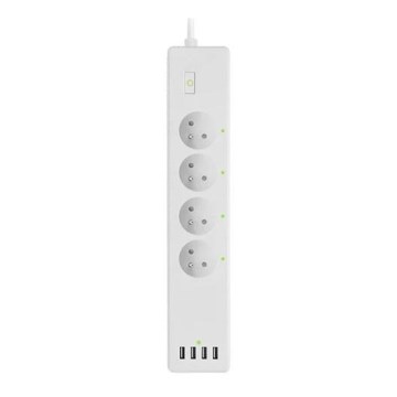 Extensão com interruptor SMART 1,8 m 4Z + 4xUSB Wi-Fi Tuya